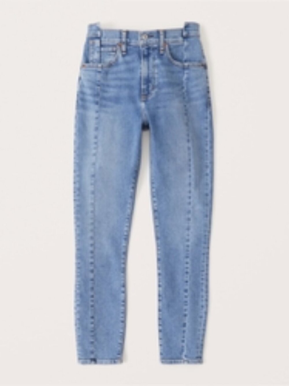 Abercrombie & Fitch High Rise Super Skinny Ankle Jean, Stacked Waist 26 Short
